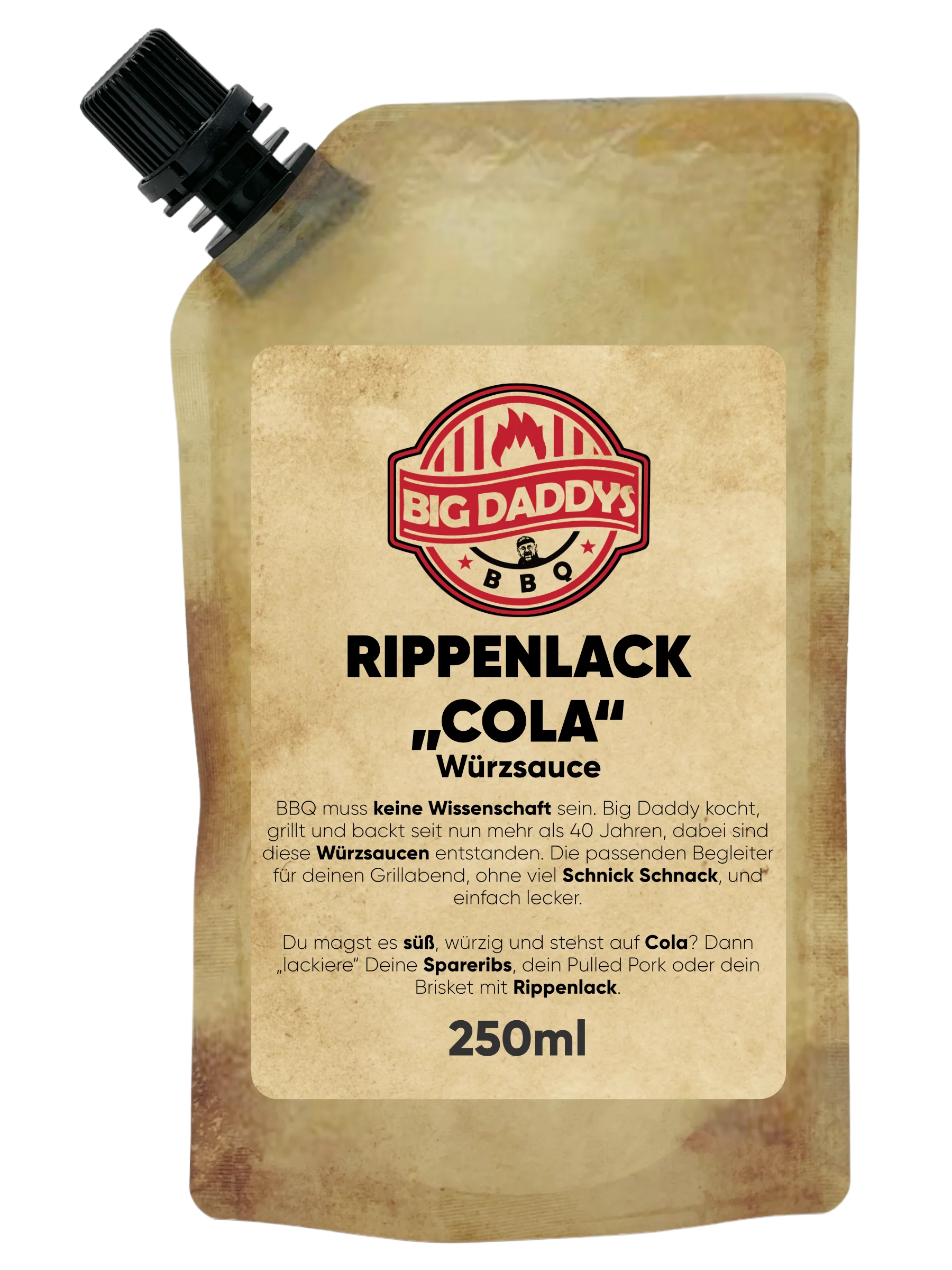 Big Daddy's, Rippenlack Cola, 250ml Beutel