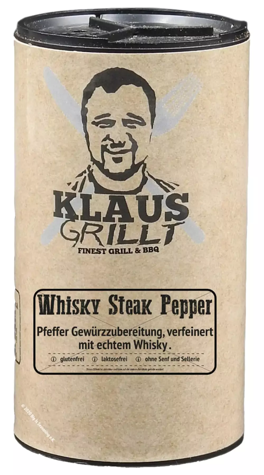 Klaus grillt, Whisky Steak Pfeffer, 100g Streuer