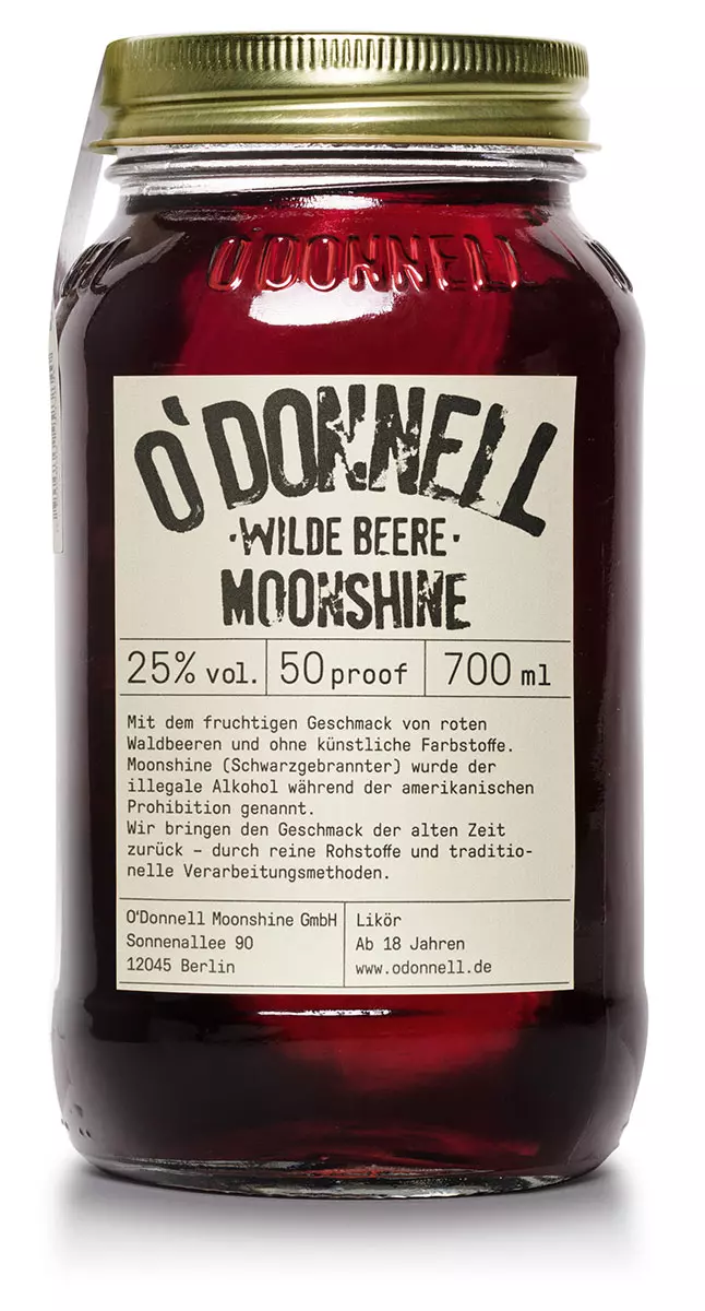 O'Donnell Moonshine, Wilde Beere, 700 ml