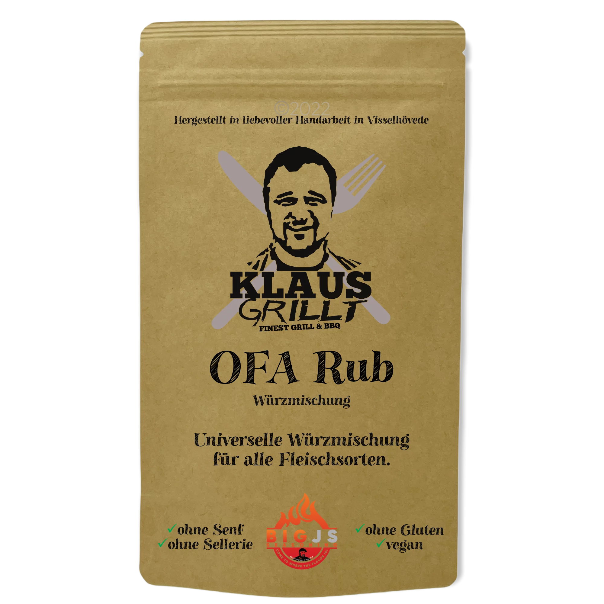 Klaus grillt, OFA Rub - One For All, 250g Standbeutel