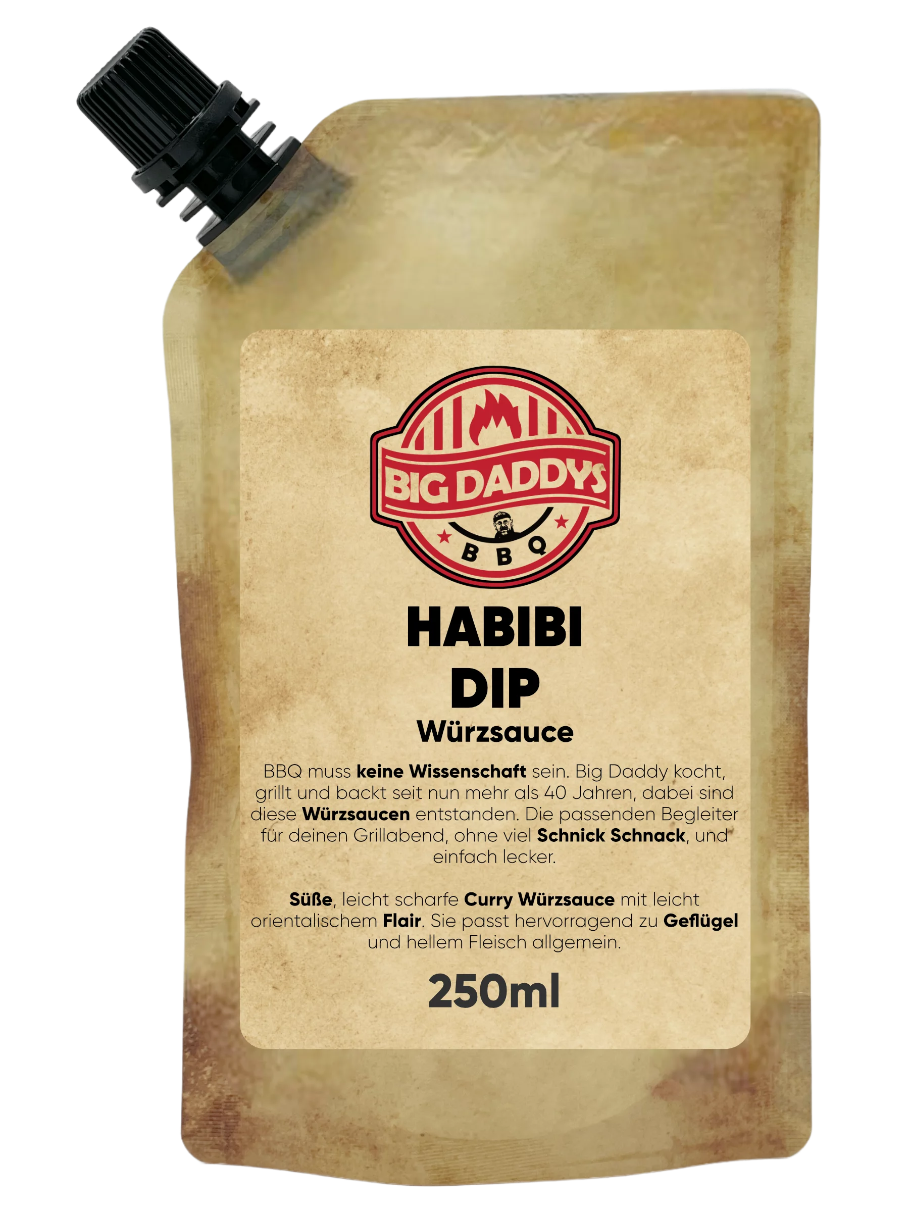 Big Daddy's, Habibi Dip Curry Sauce, 250ml Beutel