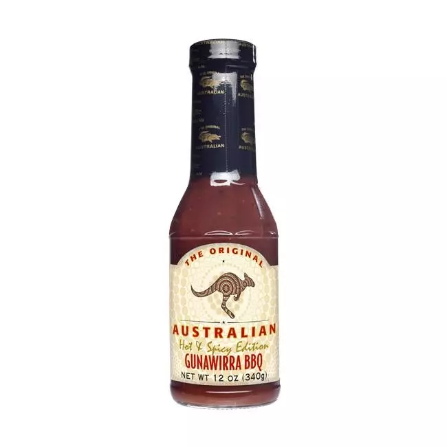The Original Australian, Gunawirra Hot & Spicy BBQ Sauce, 355ml Flasche