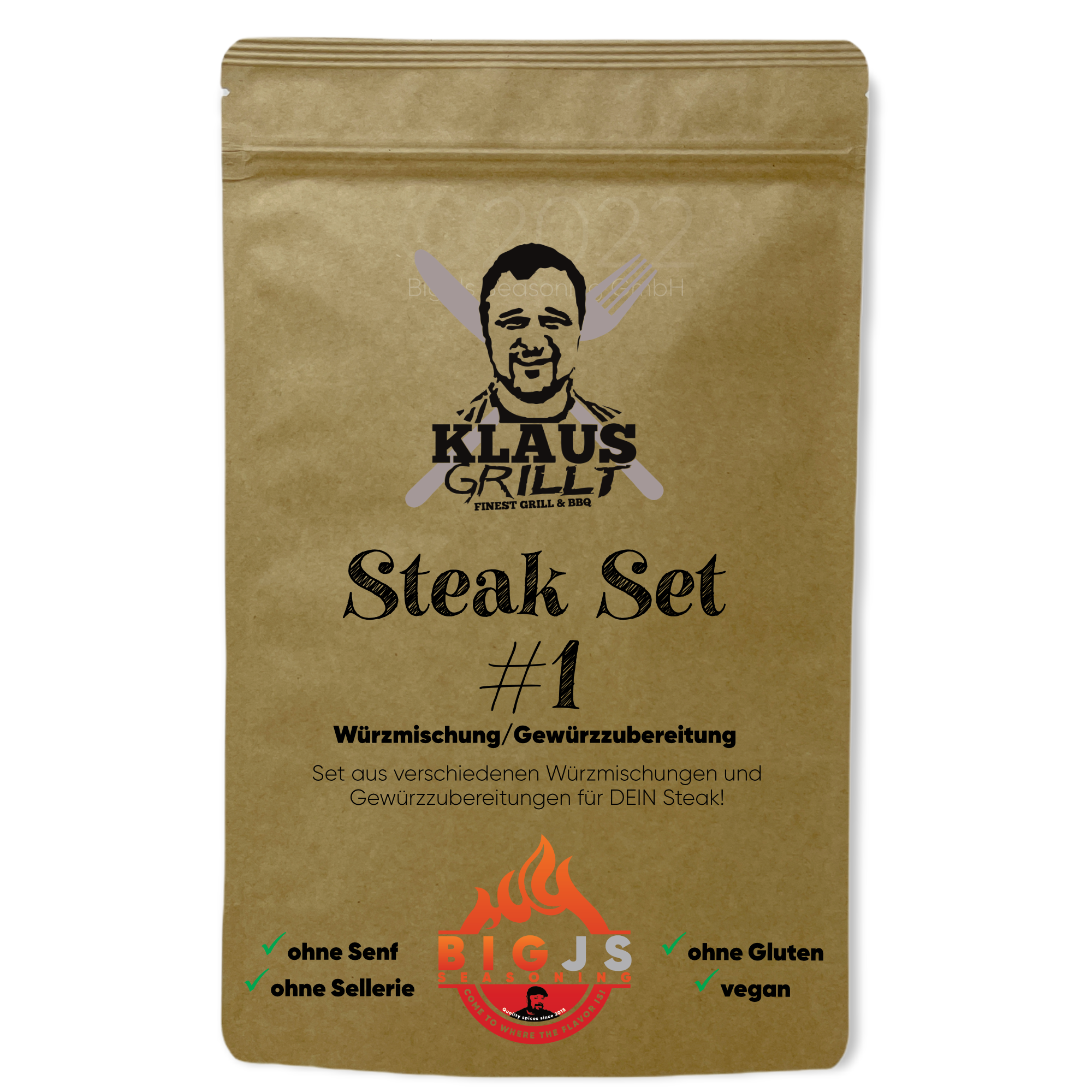 Klaus grillt Steak Set #1, 4x50g Beutel